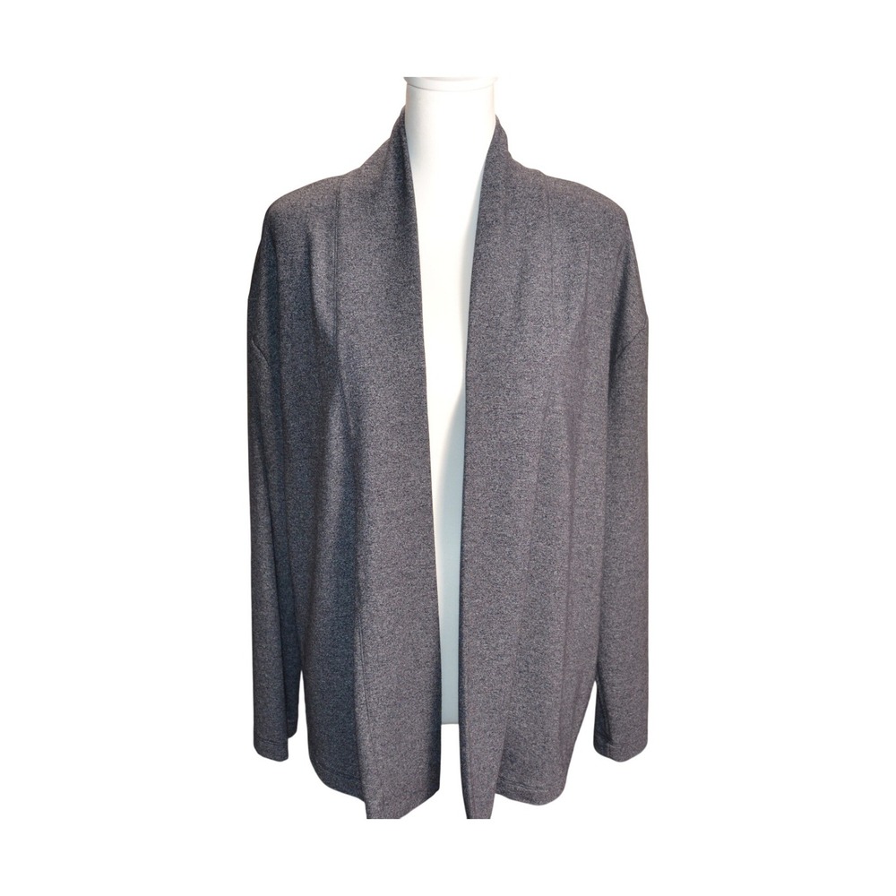 Banana Republic Women's Gray Heathered Open Front Cardigan Sweater XL cozy fall